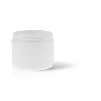 white cosmetic jar
