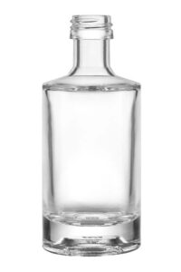 contemporary miniature glass bottle