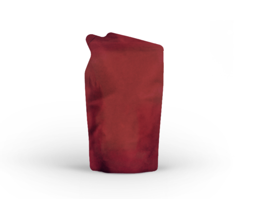 Burgundy red shaped pouch packagagin