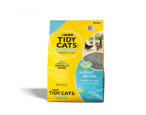 purina tidy cats yellow and blue packaging